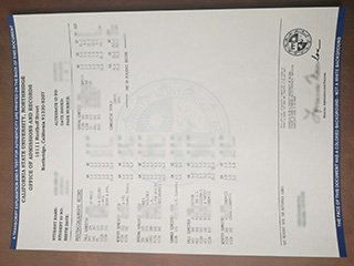 美国加州州立大学北岭分校成绩单