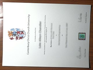 坎特伯雷基督教会大学毕业证书