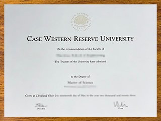 凯斯西储大学毕业证书