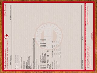 美国克拉克亚特兰大大学成绩单