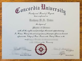 康考迪亚大学芝加哥分校毕业证书