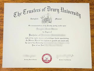 德鲁里大学毕业证书