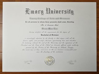 埃默里大学毕业证书