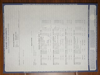 美国埃默里大学成绩单