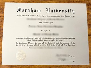 福坦莫大学毕业证书