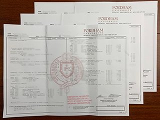 美国福坦莫大学成绩单