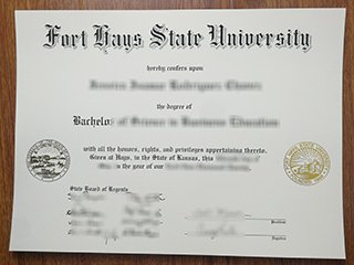 福特海斯州立大学毕业证书