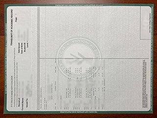 美国艾维州立技术学院成绩单