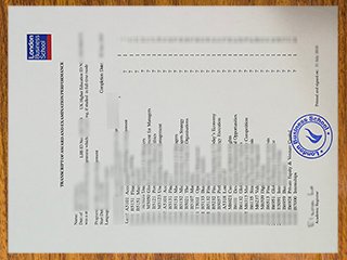 英国伦敦商学院成绩单