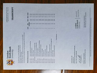 英国伦敦南岸大学成绩单