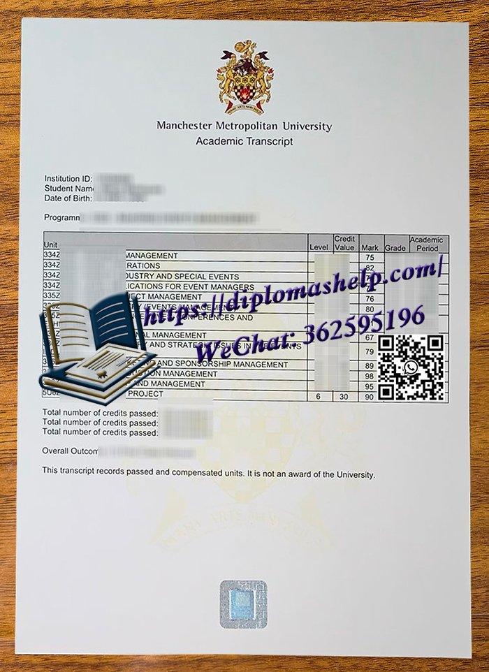 曼彻斯特都会大学成绩单