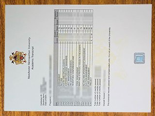 英国曼彻斯特都会大学成绩单