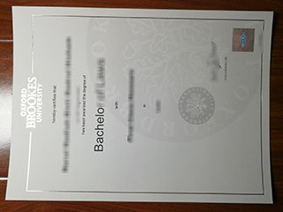 牛津布鲁克斯大学毕业证书