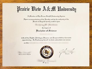 普雷里维尤农工大学毕业证书