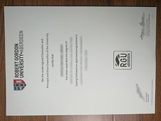 罗伯特戈登大学毕业证书