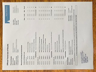 伦敦大学皇家霍洛韦学院成绩单