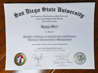 圣地亚哥州立大学毕业证书