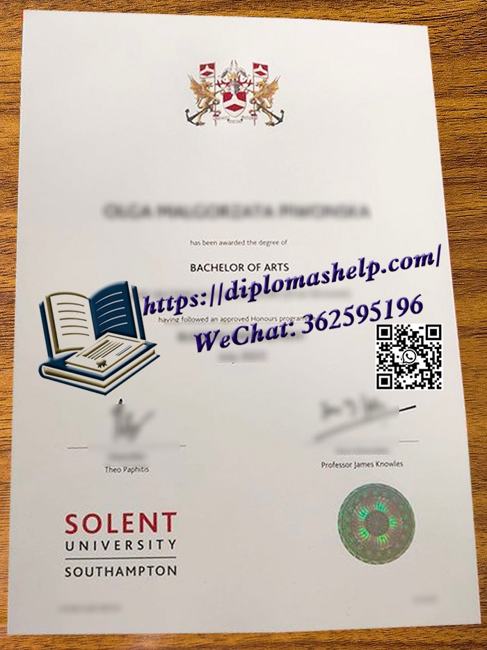 南安普敦索伦特大学文凭