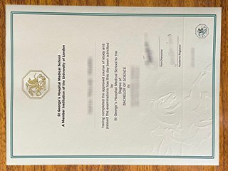 伦敦大学圣乔治学院毕业证书