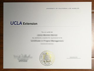 UCLA Extension certificate