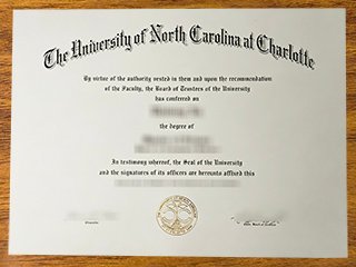 北卡罗来纳大学夏洛特分校毕业证书
