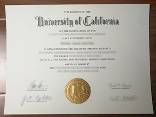 加州大学伯克利分校毕业证书