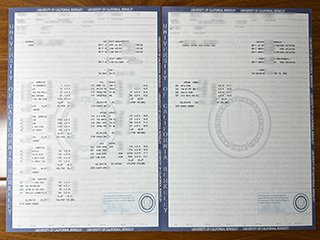 美国加州大学伯克利分校成绩单