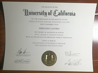 加州大学默塞德分校毕业证书