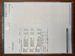 美国加州大学河滨分校成绩单