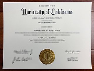 加州大学圣克鲁斯分校毕业证书