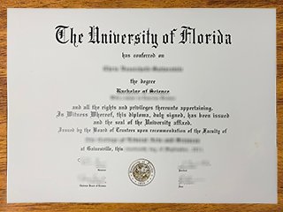 佛罗里达大学毕业证书