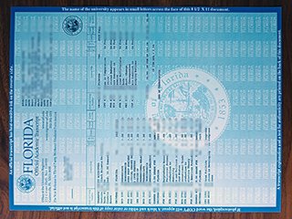 美国佛罗里达大学成绩单