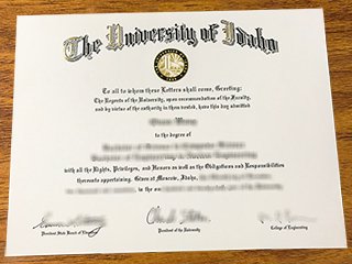 爱达荷大学毕业证书
