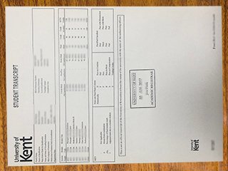英国肯特大学成绩单