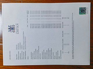 英国林肯大学成绩单