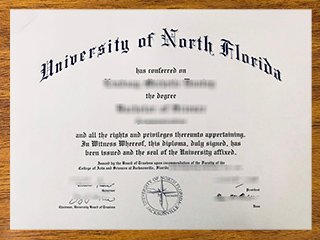 北佛罗里达大学毕业证书