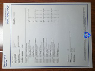 北安普顿大学官方成绩单