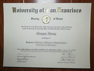 旧金山大学毕业证书