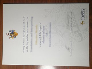 萨里大学毕业证书