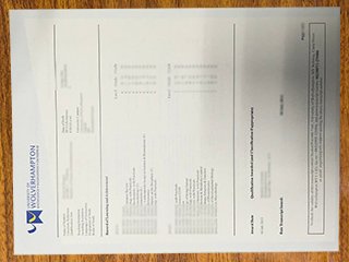 University of Wolverhampton transcript