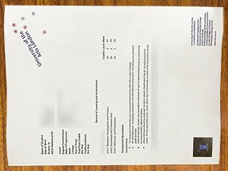 英国伦敦艺术大学成绩单