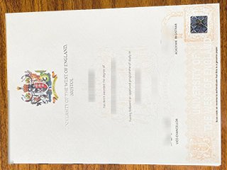 西英格兰大学毕业证书
