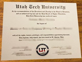 犹他理工大学毕业证书