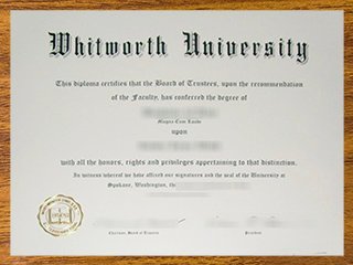 惠特沃思大学毕业证书