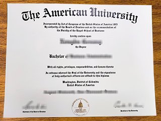 美利坚大学毕业证书