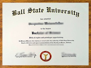 鲍尔州立大学毕业证书