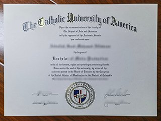 美国天主教大学毕业证书