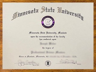 明尼苏达州立大学毕业证书