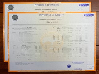 美国佩珀代因大学成绩单