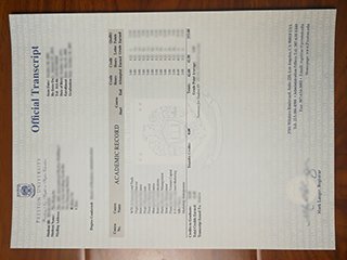 美国普莱斯顿大学成绩单